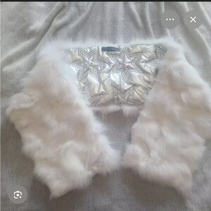 Jocelyn Luxurious White Fox Fur Scarf